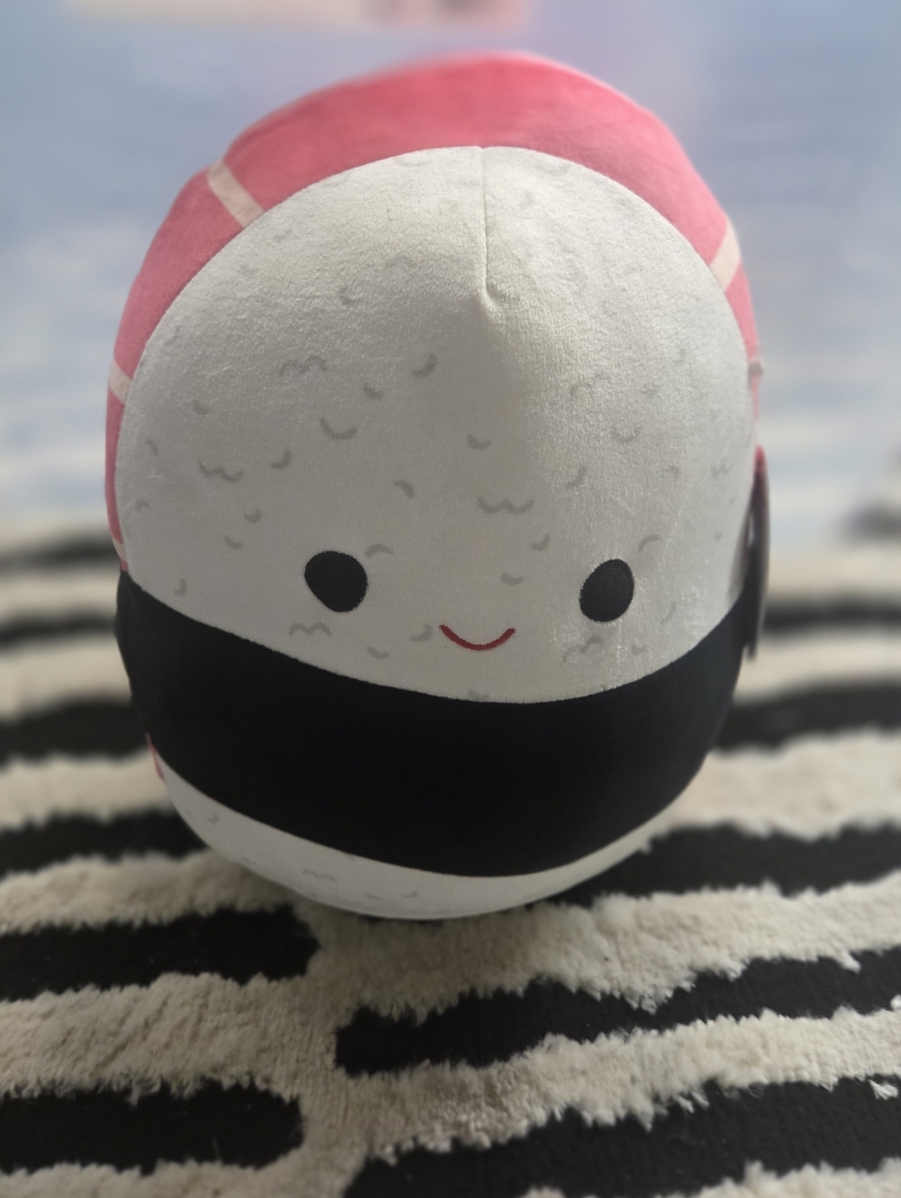 Squishmallow Mary Alice.. Pink and White Sushi Roll Plush